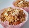 muffins de maçã com crumble de aveia