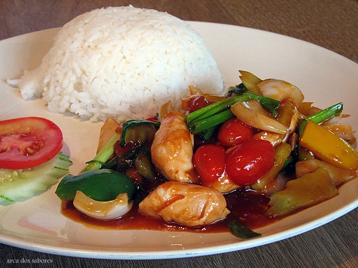 receita de frango agridoce (sweet and sour chicken)