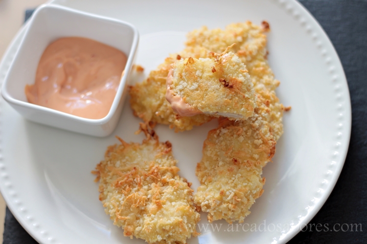 Nuggets de frango e parmesão