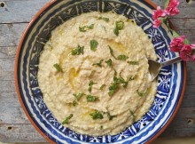 Receita simples de humus