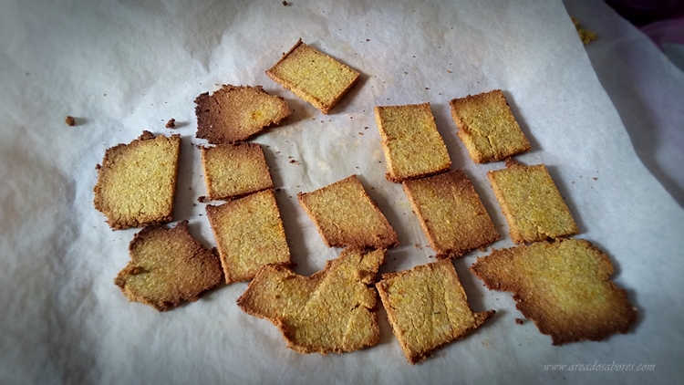 Crackers de farinha de coco