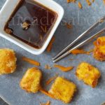 tofu panado em panko crocante