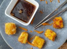 tofu panado em panko crocante