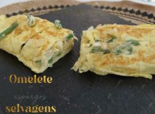 omelete de espargos selvagens