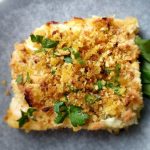 Bacalhau desfiado com Broa