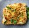 Bacalhau desfiado com Broa