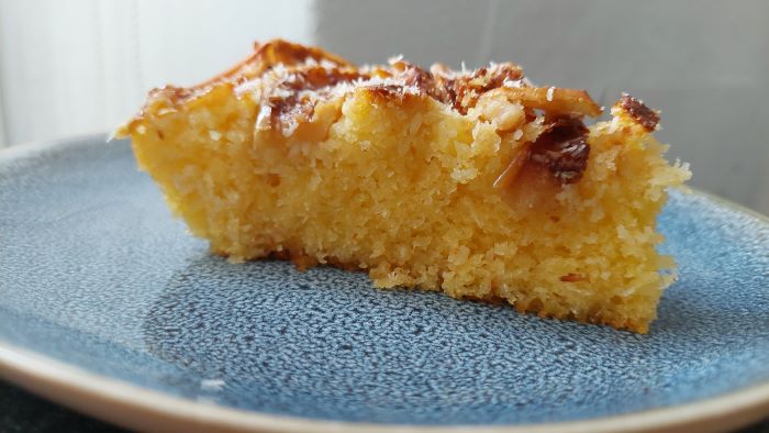 Apenas 4 Ingredientes! Bolo sem farinha de Coco e Maçã (Sem Glúten)