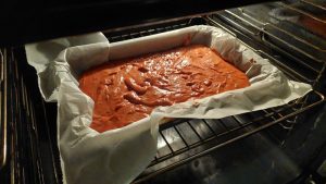 bolo red velvet quanto tempo no forno