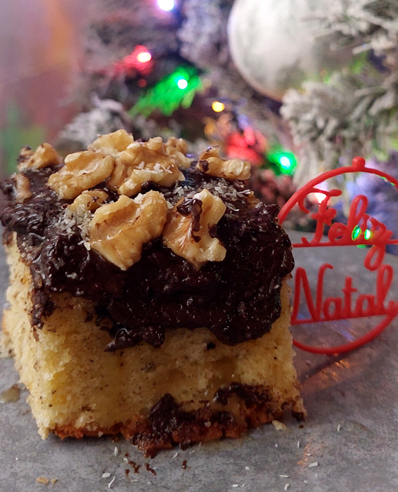 Bolo de Natal com Chocolate e Oreo