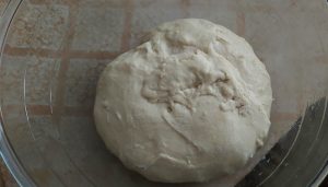 massa para pão de cachorro