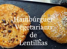 Hambúrguer vegetariano de lentilhas