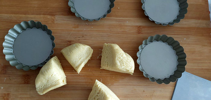 como fazer massa areada para tartes
