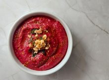 receita de húmus de beterraba, simples, prática e nutritiva, pronta em 20 minutos